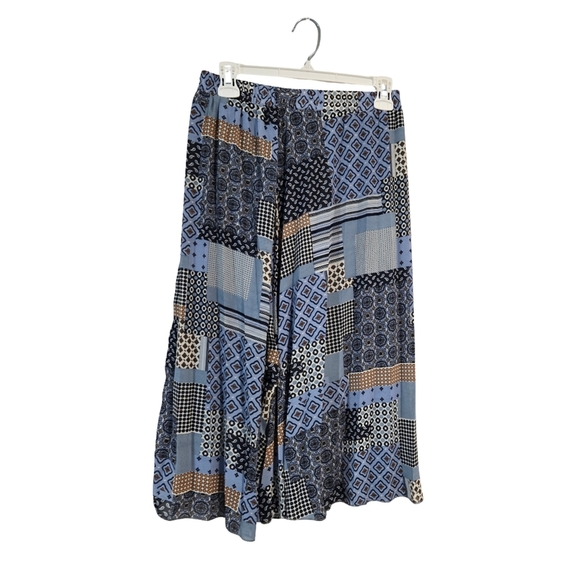 Blue Pleated Midi A-Line Skirt for Casual Wear (New) - Picture 4 of 8